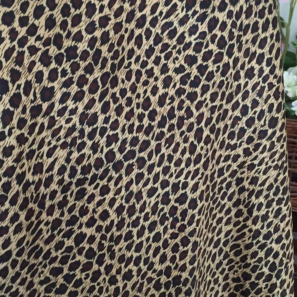 Vintage Animal Print Soft Silky Slip Dress